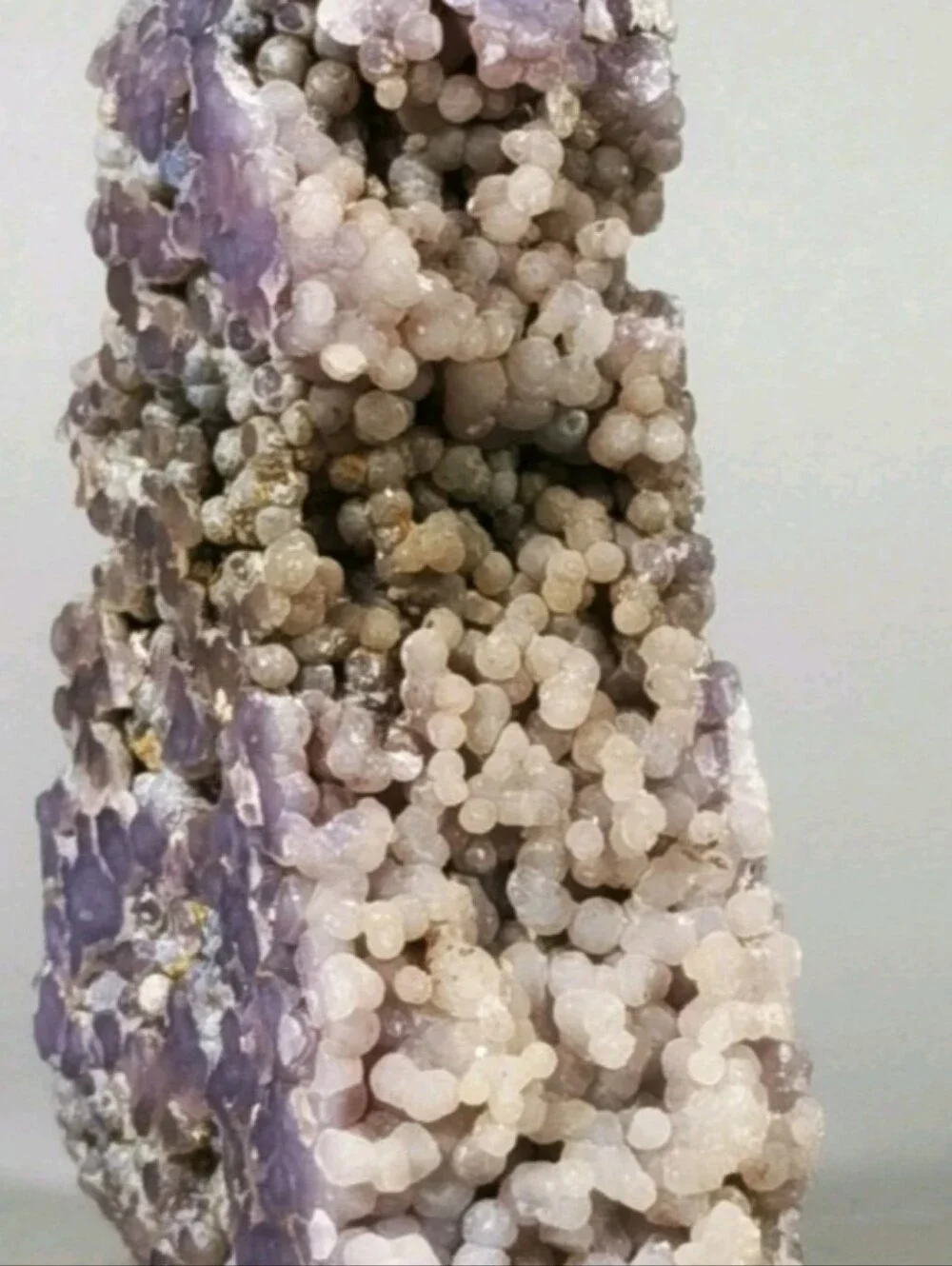 AAA Grade Botryoidal Grape Agate Chalcedony Tower Well Defined Purple Specimen